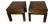 Pair of Lane Furniture Campaign Style End Tables For Sale