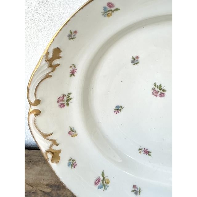 White Vintage Regency Limoges China Floral Serving Pieces - Set of 12 For Sale - Image 8 of 13
