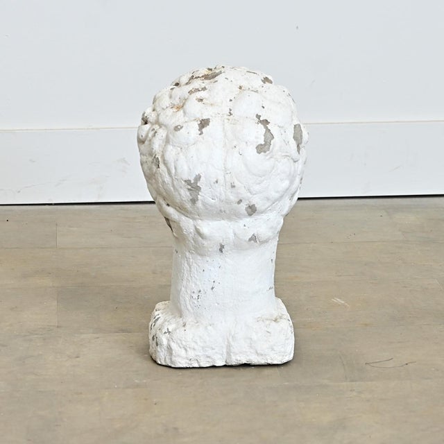 English 20th Century Stone Bust of a Greco-Roman Youth For Sale In Baton Rouge - Image 6 of 7