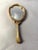 19th C French Louis XVI Bronze Floral Vanity Hand Mirror For Sale - Image 11 of 11