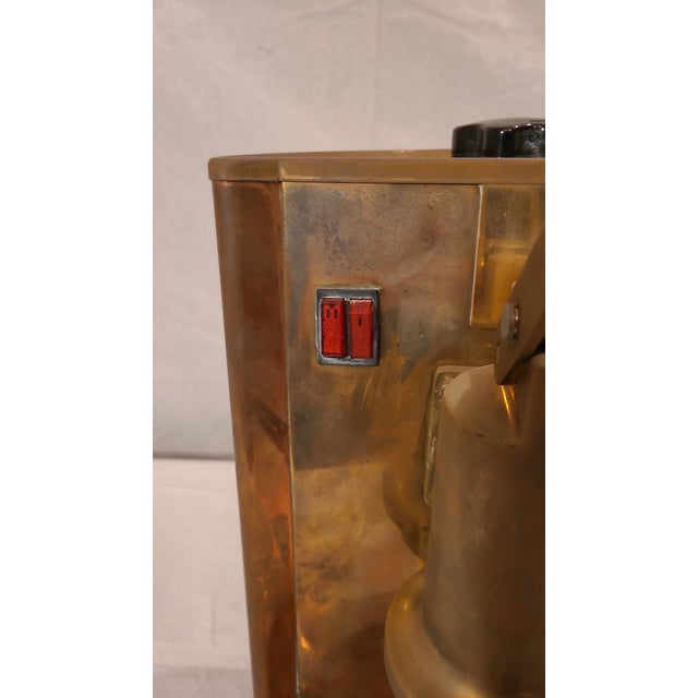 Vintage Copper & Brass Espresso Machine For Sale In Seattle - Image 6 of 6