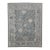 Turkish Oushak Rug Gray, Ivory, and Blue Handwoven Wool Rug 8'11" X 11'8" For Sale