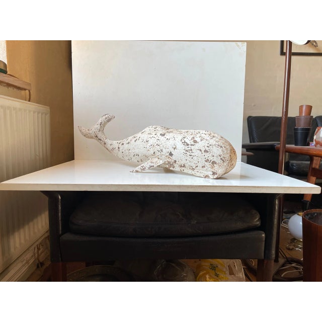 Vintage Iron Whale Sculpture Moby Dick, 1960s For Sale - Image 4 of 12