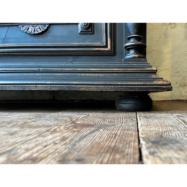 French Renaissance Revival Ebonised Walnut Sideboard, 1880 For Sale - Image 6 of 13