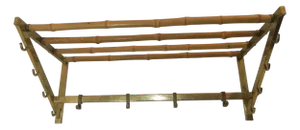 Brass and Bamboo Coat Rack by Antonia Campi, 1950s