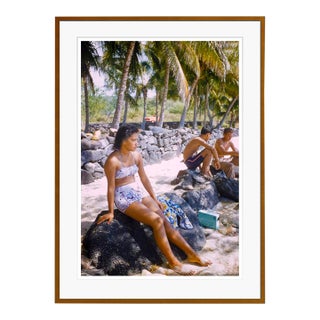 Toni Frissell 'Hawaiian Scenes' Archival Pigment Print Framed in Brown For Sale