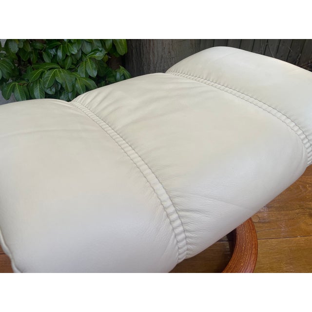 Leather Ottoman by Ekornes Stressless, 2010s For Sale - Image 11 of 17