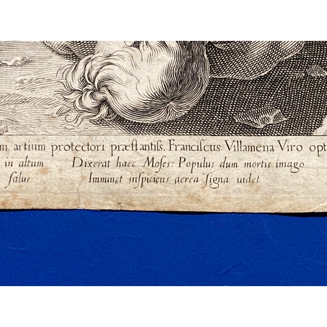 Francesco Villamena after Ferraù Fenzoni, Moses and the Brazen Serpent, 1597, Engraving For Sale - Image 11 of 18
