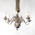 Baroque Flemish Baroque Style Silver Plated Cast Bronze Six Light Chandelier Netherlands Circa 1870 For Sale - Image 3 of 3