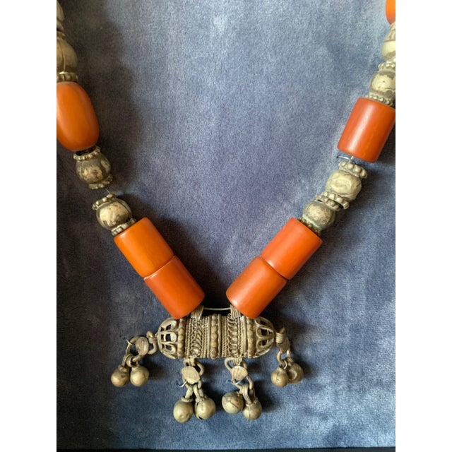 Tribal 1970s Framed Arabian Art-Necklace and Bracelet For Sale - Image 3 of 10