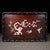 This is a beautifully crafted rectangular wooden tray featuring intricate mother-of-pearl (nacre) inlay and a...