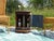Small Cabinet in Canoe Wood and Teak, 2000s For Sale - Image 4 of 18