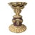 Vintage Solid Brass Swag Tassel Altar Pillar Candle Holder For Sale
