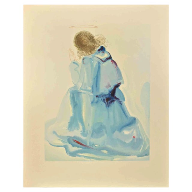 Salvador Dali, The Angel of the First Heaven, Woodcut Print, 1963 For Sale