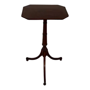 Antique Early 19th Century English Regency Octagonal Tripod Side Table Circa 1820