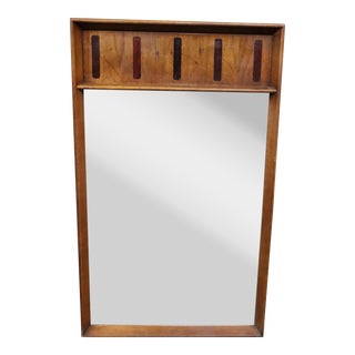 Rosewood & Walnut Inlay Mirror For Sale