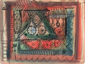 'Dynamic Abstract' by Robert Gilberg, California Watercolor Society, San Francisco Museum of Fine Arts