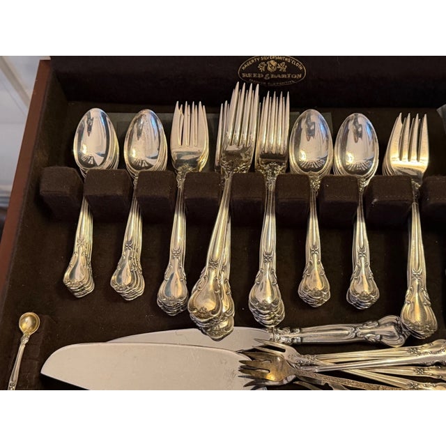 Gorham Sterling Silver Chantilly Flatware Set 103 Pieces With Fitted Chest 1895 For Sale - Image 14 of 18