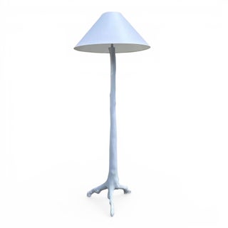 Serge Roche Style Faux Bois Floor Lamp For Sale