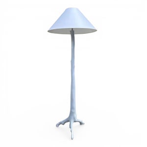 Serge Roche Style Faux Bois Floor Lamp