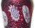 Vintage Murano AVeM Red Millefiori Flowers Murrine Silver Flecks Italian Art Glass Pinched Rim Flower Vase For Sale - Image 10 of 12