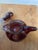 Glass AntiquevEtched Red Cranberry Decanter Set With 2 Glasses For Sale - Image 7 of 10