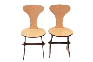 Set of Italian Laminate Chairs, 1960s