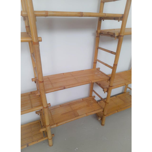 Vintage Bamboo Bookcase attributed to Franco Albini For Sale - Image 13 of 15