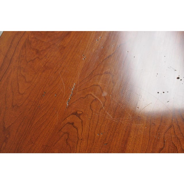 Vintage Georgian Cherry 3 Drawer Block Front Bachelor Chest Dresser by Harden For Sale - Image 12 of 18