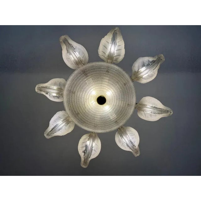 Chandelier attributed to Venini, Murano, 1940s For Sale - Image 3 of 15
