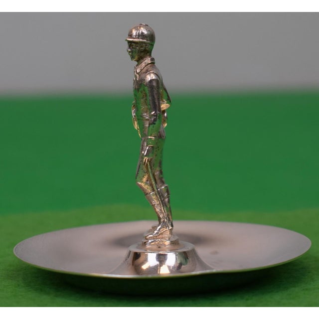 Mid 20th Century Tiffany & Co. Sterling Silver Jockey Ashtray/ Dish For Sale - Image 4 of 7