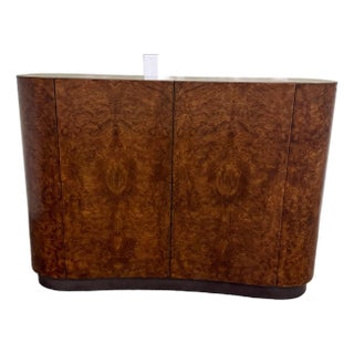 Baker Furniture Burl Walnut Cachou Chest For Sale