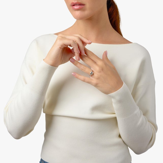 1960s Mid Century Gia 2.21 Carat Old European Cut Diamond Platinum Engagement Ring, Size 7.5 For Sale - Image 4 of 7