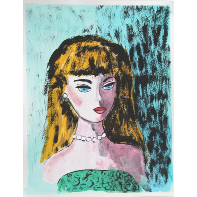 Barbie Doll Portrait by Cleo Plowden For Sale