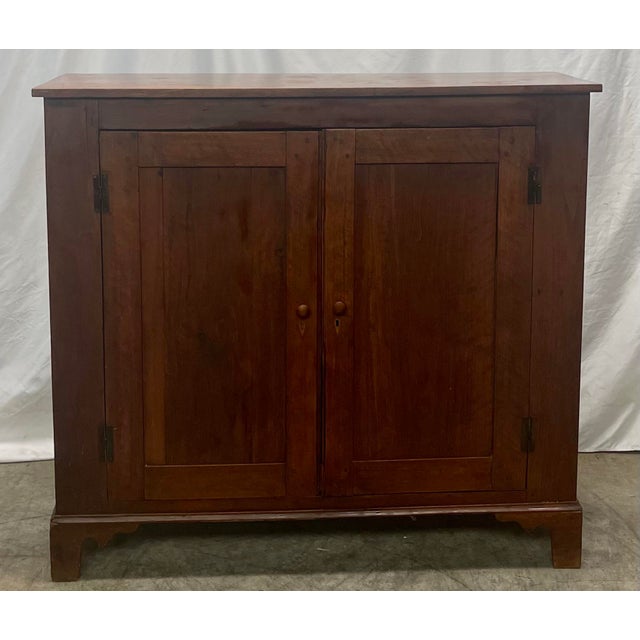 Antique American Rustic Style Solid Walnut Jelly Cupboard / Storage Chairish
