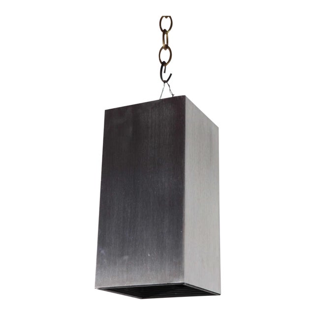 1960s Lightolier Aluminum Cube Flush Mount For Sale