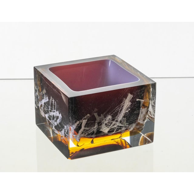 Small Fused Glass Vase by Pavel Hlava, Former Czechoslovakia, 1970s For Sale - Image 6 of 6