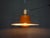 Beautiful pop-art ceiling lamp in Panton style. Manufactured by ERCO Germany. The semi-circular orange ball under the...