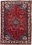 Textile 1960s Vintage Persian Shiraz Handmade Red Medallion Wool Rug For Sale - Image 7 of 7