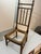Antique French Bobbin Chair, Ebonized Wood, c.1800's With Upholstered Seat For Sale In Detroit - Image 6 of 7