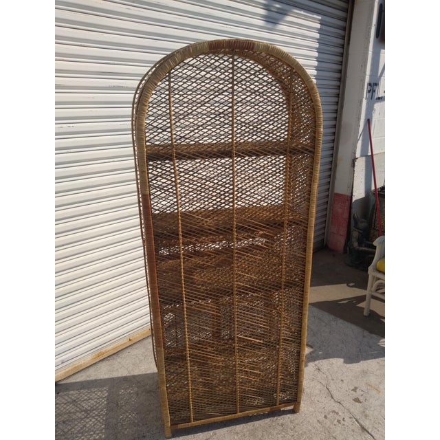 Late 20th Century Late 20th Century Italian Boho Chic Bookcase For Sale - Image 5 of 7