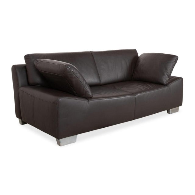 Bentley Two-Seater Sofa in Brown Leather from Ewald Schillig For Sale - Image 5 of 16