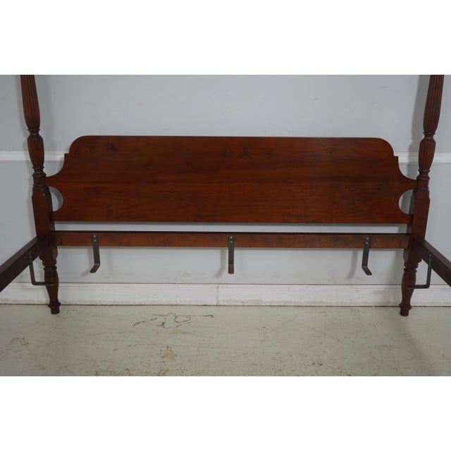 Traditional Eldred Wheeler King Size Cherry Poster Bed For Sale - Image 3 of 17