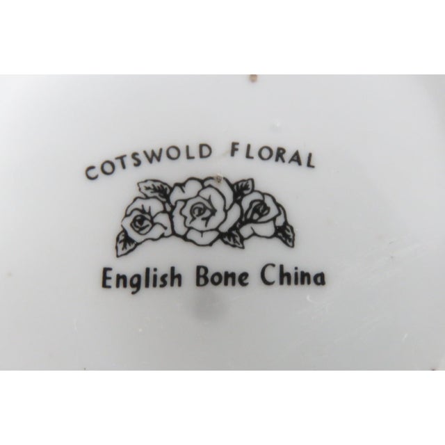 Ceramic Cotsworld English Bone China Floral Arrangement Pedestal Bowl Figurine 5053b For Sale - Image 7 of 11