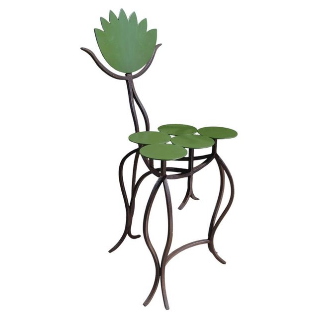 Chair in Steel by Frederic Gaillard For Sale - Image 9 of 9