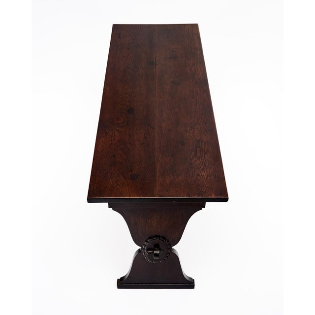 Chestnut Italian Antique Console Table For Sale - Image 8 of 9