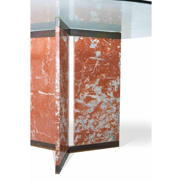 Vintage pair of coffee table marble is an original design item realized by Italian manufacturer in 1970s. A beautiful pair...