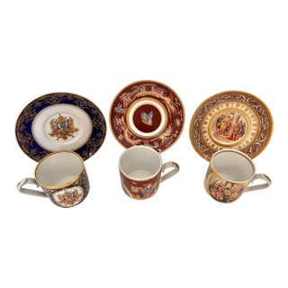 1960s Asian Bone China Demitasse Cups- 6 Pieces For Sale