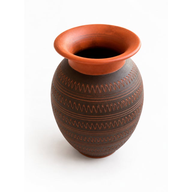 1960s Brutalist Studio Pottery West German Vase by Rudi Stahl, 1960s For Sale - Image 5 of 6
