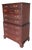 Henkel Harris Mahogany Georgian Style Chest on Chest For Sale